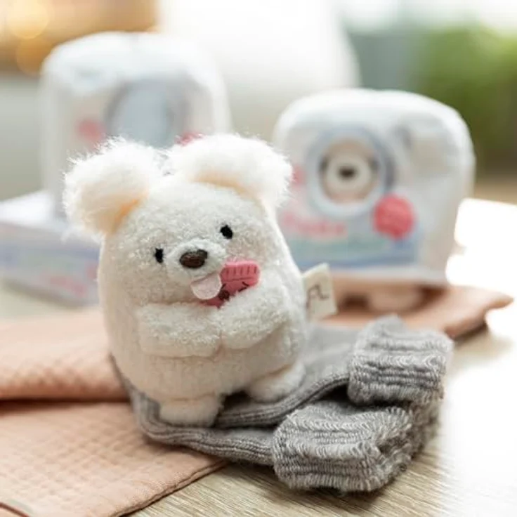 NICI Kuscheltier Hund Washy 8cm, Plüsch mit Waschmittelbox Kostüm und moodie Socke, ideal zum Verschenken – Bild 5