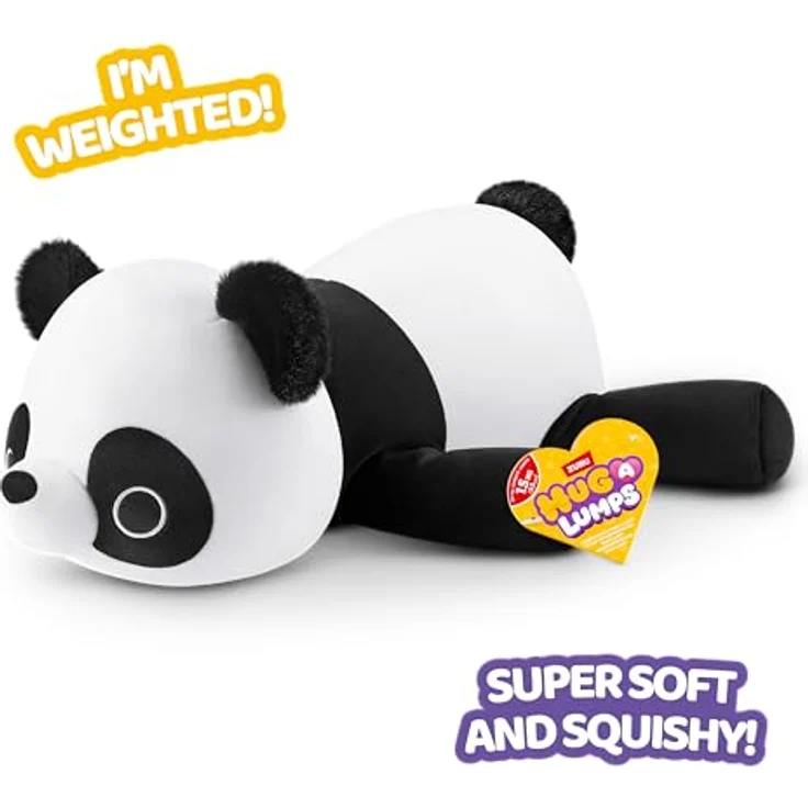 Hug-A-Lumps von ZURU 1,5 Kg Gewichts-Plüschtier, beruhigender Komfortbegleiter für Kinder und Erwachsene, Panda/Pete – Bild 3