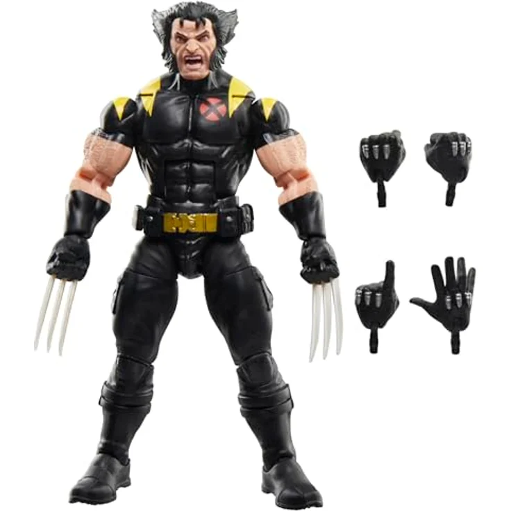 Hasbro Marvel Legends Wolverine X-Treme X-Men Figur, 15 cm, vollbeweglich mit 4 Accessoires – Bild 1