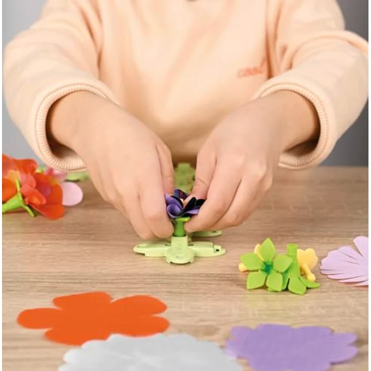 Smoby Crea Flower Deko Set, Kreativset mit Blumenpresse, 200 Zubehörteile, Made in Europe, geeignet für Kinder ab 5 Jahren – Bild 5