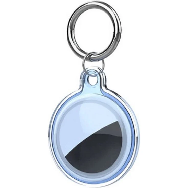 COFI 1453 Schlüsselanhänger Schutzhülle, kompatibel mit Apple AirTag, wasserdicht, 360° Schutz, Blau