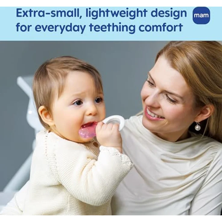 MAM Mini Teething Cooler and Clip, Blue, 2 Plus Months by MAM – Bild 5