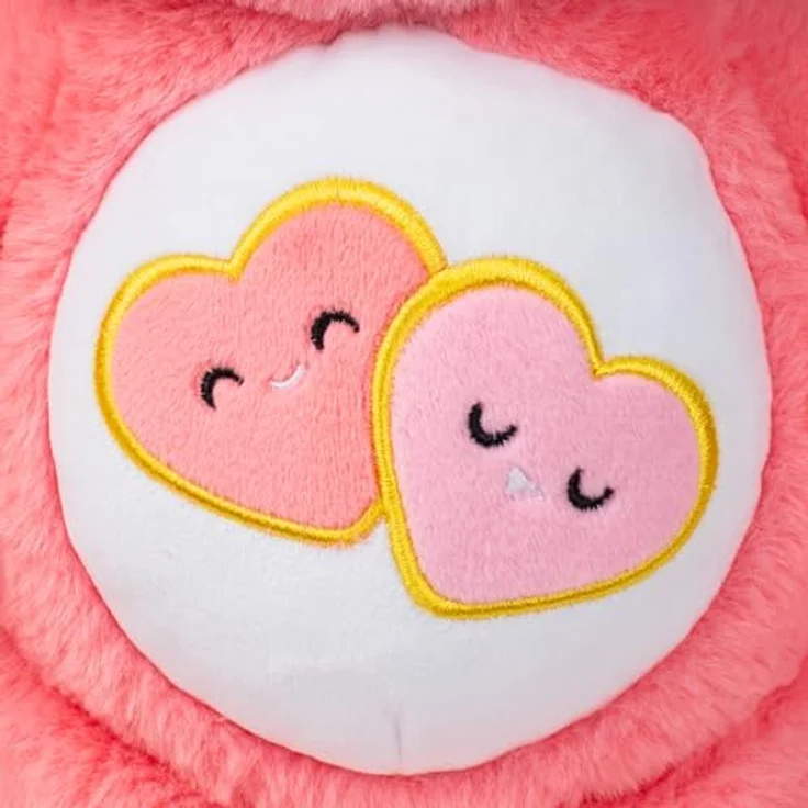 Care Bears Love-A-Lot Bear 22084, 14 Zoll kuschelweicher Plüschbär in Pink, Sammelspielzeug für Kinder ab 4 Jahren – Bild 4