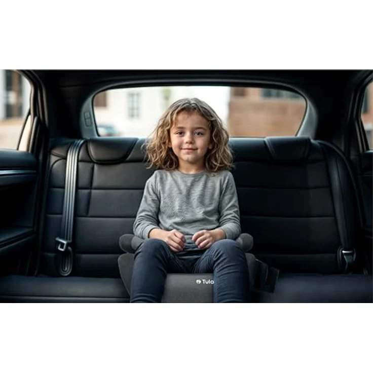 Tulano Cabby 35, Autositz für Kinder (ECE R129/i-Size Norm), grau, mit ISOFIX und abnehmbarer Polsterung – Bild 2