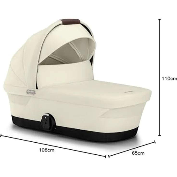 Cybex 2023 Kinderwagenaufsatz GAZELLE S Cot Seashell Beige (Cybex Platinum) – Bild 7