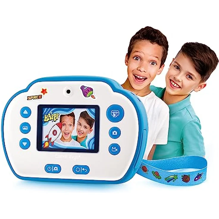 Canal Toys Appareil Photo Instantane, Kinderkamera mit 12 MP Auflösung und 1080p Videoaufnahme, blau – Bild 7