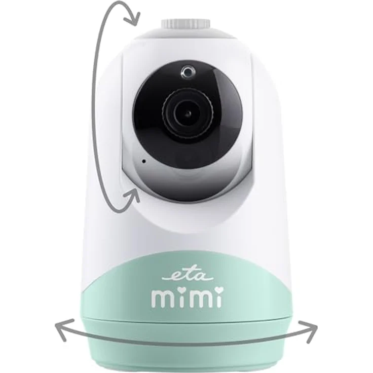 eta Video-Babyphone ETA Mimi, Babyphone-Kamera mit 300m Reichweite, Infrarot-Nachtmodus und 8 Schlafliedern – Bild 2