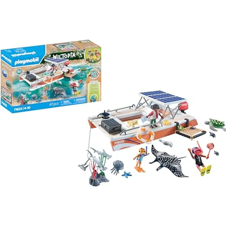 Playmobil® Konstruktions-Spielset Korallenriff Plattform (71623), Wiltopia, (67 St), Made in Europe – Bild 2