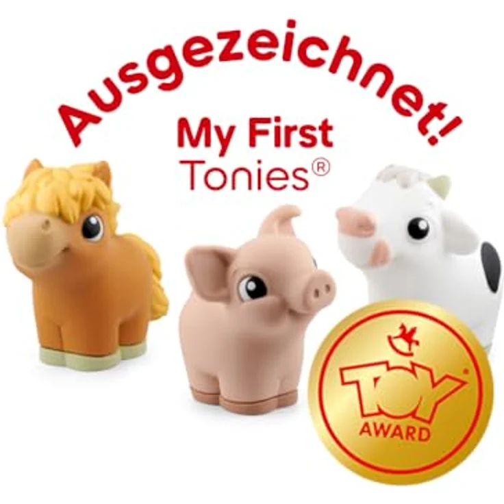 tonies® Starter Set Toniebox 2 – Rosa, Interaktiver Audioplayer mit Nachtlicht & Wecker, inkl. My First Bauernhof Hörfigur, Ab 1 Jahr – Bild 3