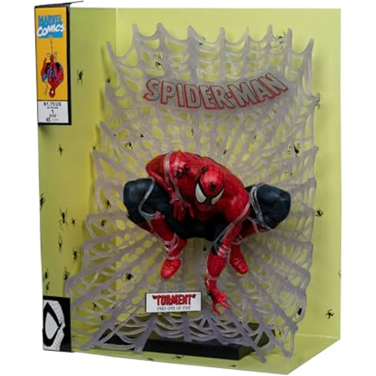 McFarlane Marvel Collection PVC Statue 1/6 Spider-Man #1, 28 cm mit Diorama-Base und Comic (englisch) – Bild 5