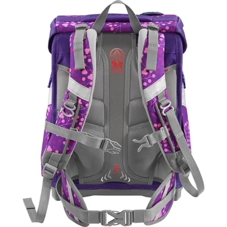 Step by Step Schulranzen-Set Space Shine Butterfly Night Ina, 5-teilig, lila, ergonomischer Tornister mit Reflektoren, höhenverstellbar mit Hüftgurt, 20l – Bild 4