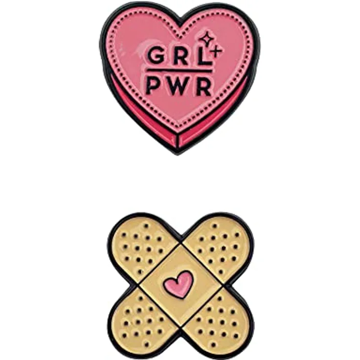 Legami ENA0006 Cutie Aufkleber, 2 Stück, aus Metall, Grl Pwr