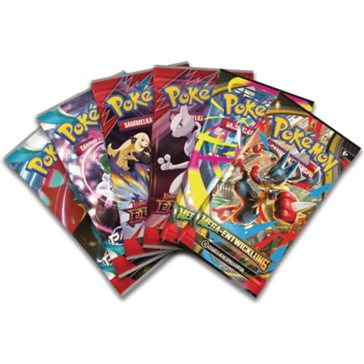 Pokémon Sammelkartenspiel: Sammelkoffer Mega-Guardevoir & Mega-Lucario mit 3 holografischen Karten, 6 Boosterpacks, 4 Stickerbögen und Mini-Kartenalbum in robuster Metallkiste – Bild 5