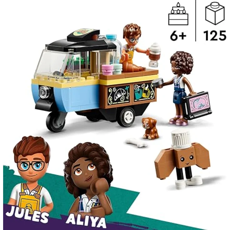 LEGO Friends 42606 Rollendes Café, Kleines Set mit Bäckerei-Spielzeug – Bild 2