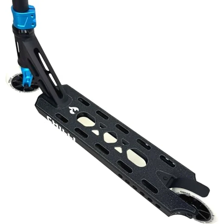 F26 Chilli Pro Base Critter Stunt-Scooter Park | Einsteiger + Profi | ABEC 9 | Stahl Lenker | Griptape | Ventus Light M H=82cm Schwarz/Türkis – Bild 2