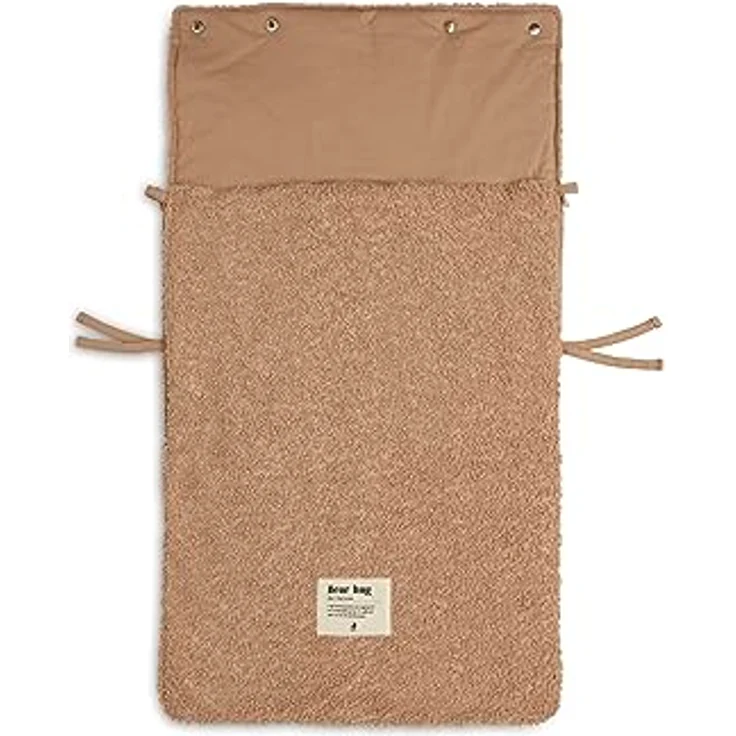 Jollein Basic Knit Fußsack Nougat Braun – Bild 3
