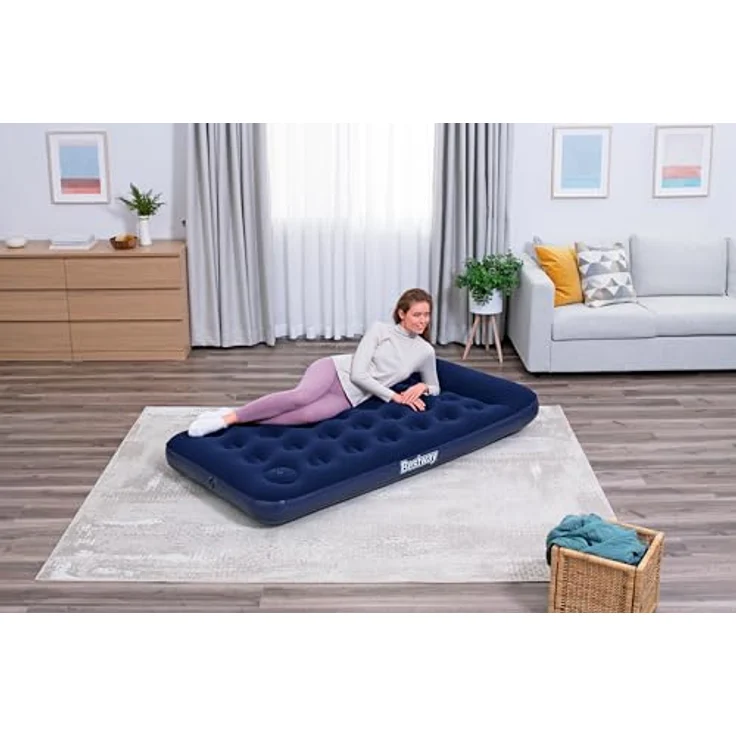 Bestway Single-Luftbett mit integrierter Fußpumpe 188 x 99 x 28 cm – Bild 2