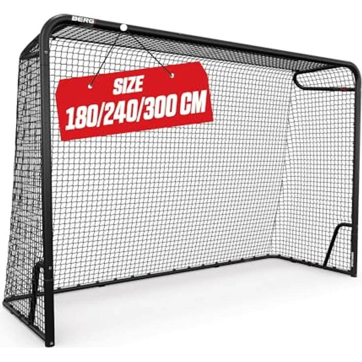 Fußballtor BERG, SportsGoal S, 180x120 Zentimeter, Geeignet für Verschiedene Sportarten, Schwarz/Rot – Bild 1