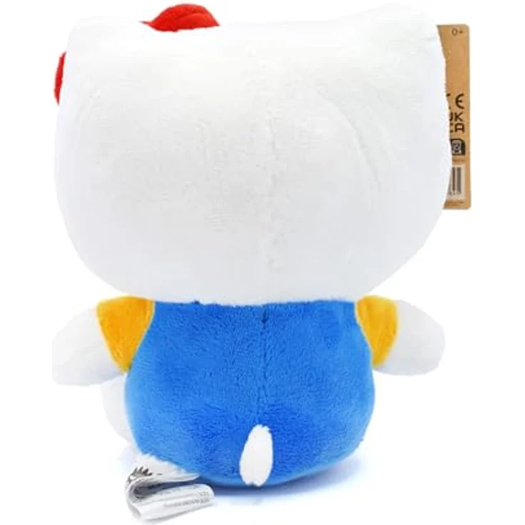 Joy Toy Hello Kitty Classic Plüsch 14 cm, weicher Plüsch in Kartontäschchen, weiß, blau, rot – Bild 4