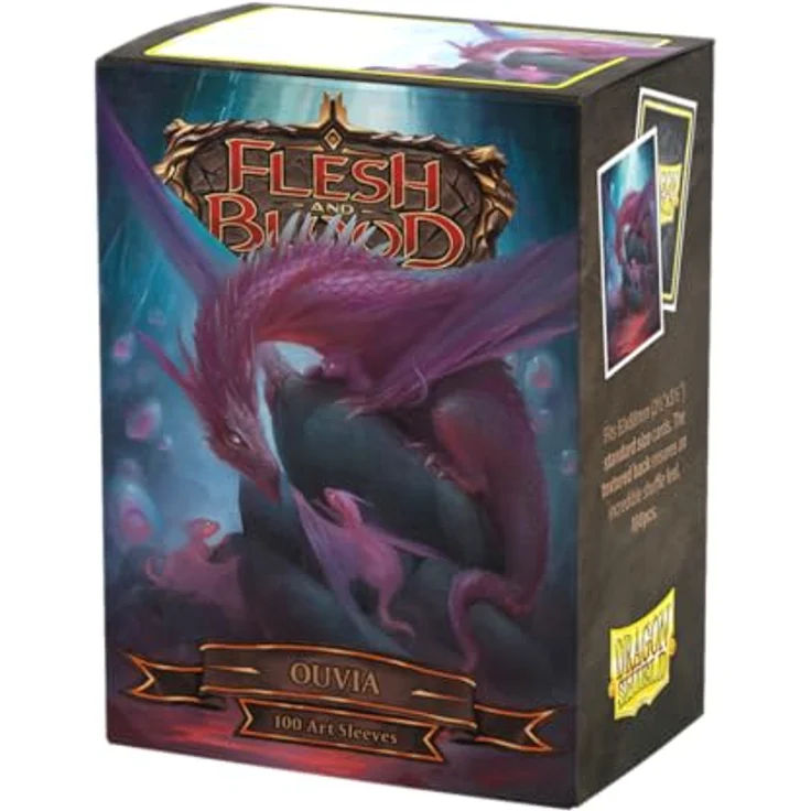 Dragon Shield Flesh & Blood Art Sleeves, 100 CT - Matte TCG Sleeves für Pokemon, One Piece & Magic the Gathering, Robuste Kartenschutz, Smooth Texture – Bild 1