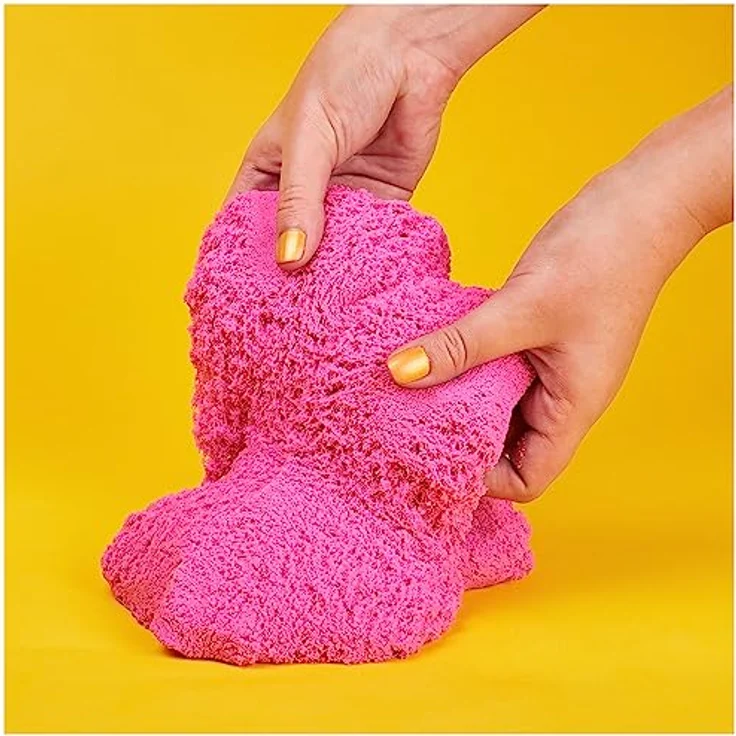 Kinetic Sand Schimmersand Crystal Pink, 907 g - rosa Glitzersand für Indoor-Sandspiel aus Schweden, ab 3 Jahren – Bild 3