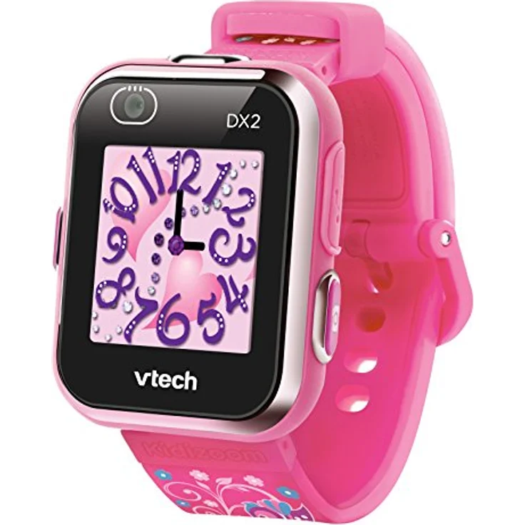 Vtech Electronics Europe BV 80-193834 Kidizoom Smart Watch DX2 ve, Pink mit Blumen – Bild 3