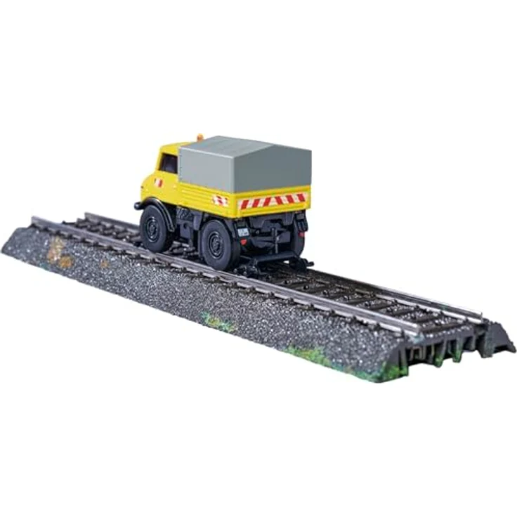 Carson 500504146 1:87 MB Unimog U406 Zweiwegefahrzeug 100% RTR - RC Auto, H0 Auto, Diorama Fahrzeug, 60 Minuten Fahrzeit, 45 Minuten Ladezeit, 2,4GHz Fernsteueranlage, Made in Germany – Bild 4