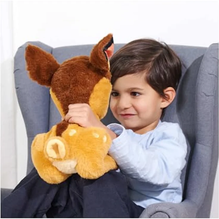 Simba Disney Klassik Refresh Bambi, 25cm Plüschtier, superweicher Braun Plüsch - ab den ersten Lebensmonaten geeignet – Bild 2
