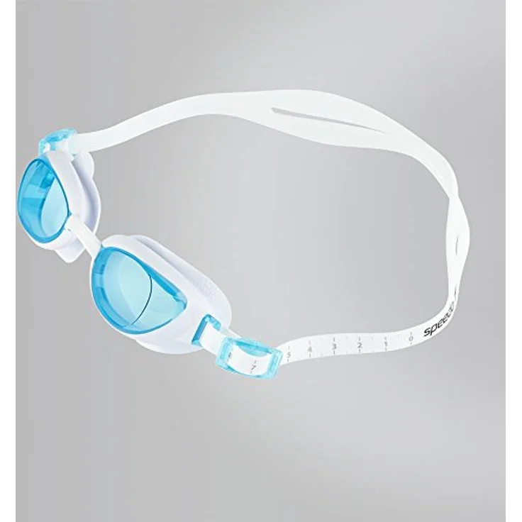 Speedo Damen Aquapure Schwimmbrille, Weiß/Blau, Einheitsgröße – Bild 3