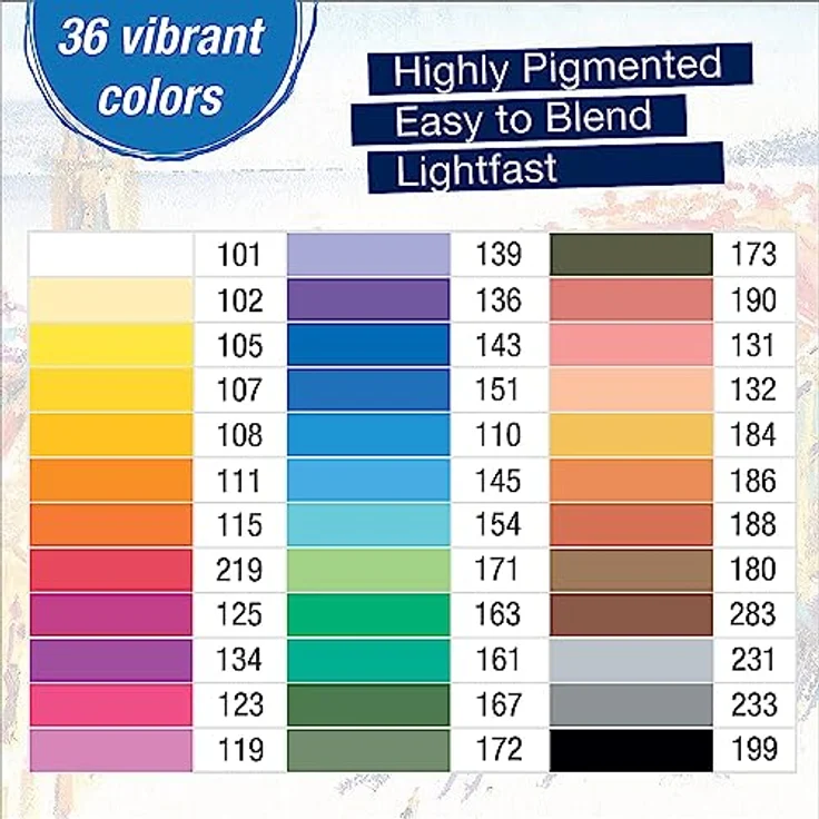 Faber-Castell Kreativset Ölpastellkreiden STUDIO QUALITY, 36er Etui, hochpigmentierte Farben für lebendige Kunstwerke – Bild 6
