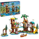 LEGO Friends Baumhaus im Abenteuercamp, Spielset mit 5 Spielfiguren und 5 Tieren, Geschenkidee für kreatives Spielen, Sportspielzeug 42631