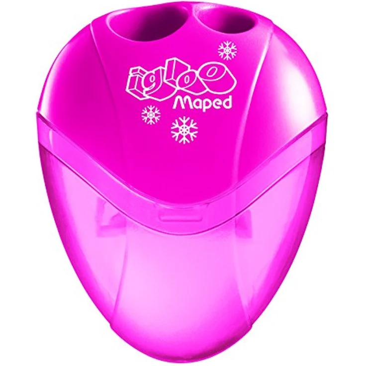 MAPED Anspitzer I-Gloo, 2 Größen für Blei- und Farbstifte bis 8 mm Durchmesser, farbig sortiert (orange, lila, blau) – Bild 5