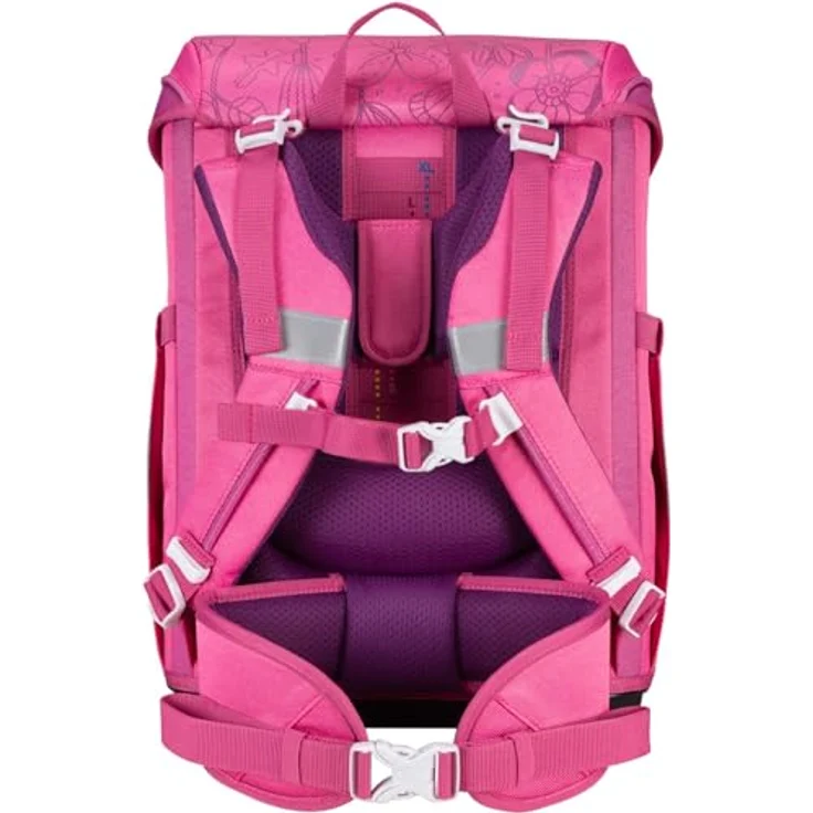 DerDieDas ErgoFlex Easy Exklusiv Neon Schulranzenset 5-teilig Pink Planet, Schulranzen-Set mit ergonomischem Rücken und stilsicherem Design – Bild 4