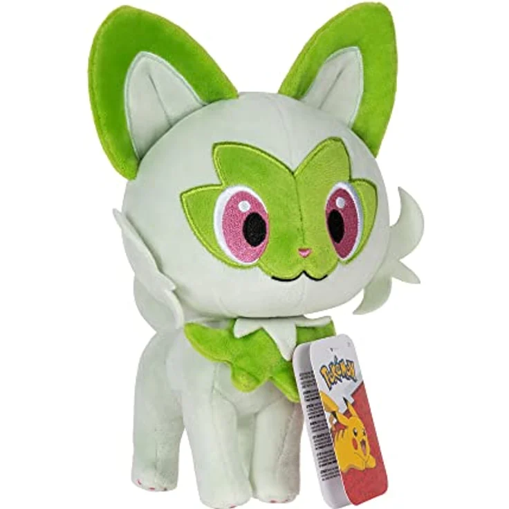 Jazwares Pokémon Sprigatto Plüschtier 20 Cm Grün - Kuscheltier mit realistischem Design – Bild 2