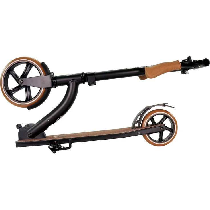 Best Sporting VINTAGE Klapp-Scooter für Kinder, 3-fach höhenverstellbar, große PU-Rollen, matt schwarz