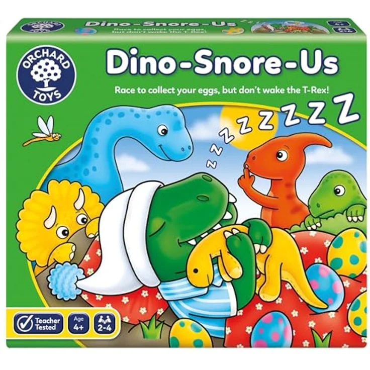 Orchard Toys Dino-Snore-Us Game, Brettspiel für Kinder ab 4 Jahren, fördert Zahl- und Zählfähigkeiten, Dino-Thema – Bild 1