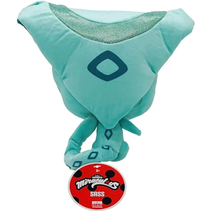 Miraculous Kwami Mon Ami Plüschtier – Sass die Schlange, 22,9 cm große, superweiche Plüschfigur mit 3D Resin Augen, Sammelartikel für Kinder und Sammler – Bild 2