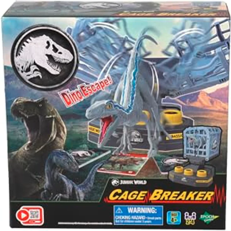 EPOCH Games Jurassic World Cage Breaker, Familienspiel für Dino-Abenteuer, geeignet für Kinder ab 4 Jahren – Bild 2
