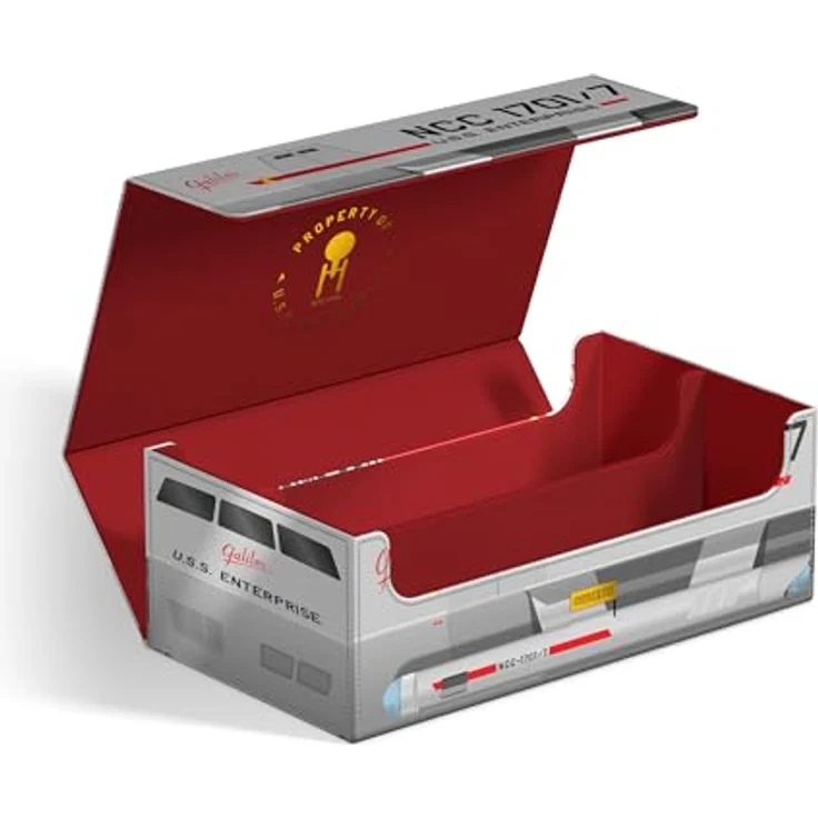 Ultimate Guard Squaroes Collectors Case Shuttlecraft Galileo, Aufbewahrungsbox für bis zu 8 Squaroes-Boxen, widerstandsfähiges Xenoskin-Material mit Magnetverschluss – Bild 3