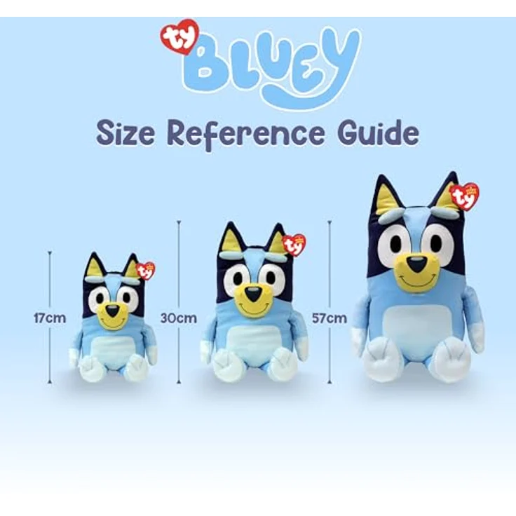 TY Beanie Babies Bluey Bingo, ca. 15 cm Kuscheltier, blau – Bild 7
