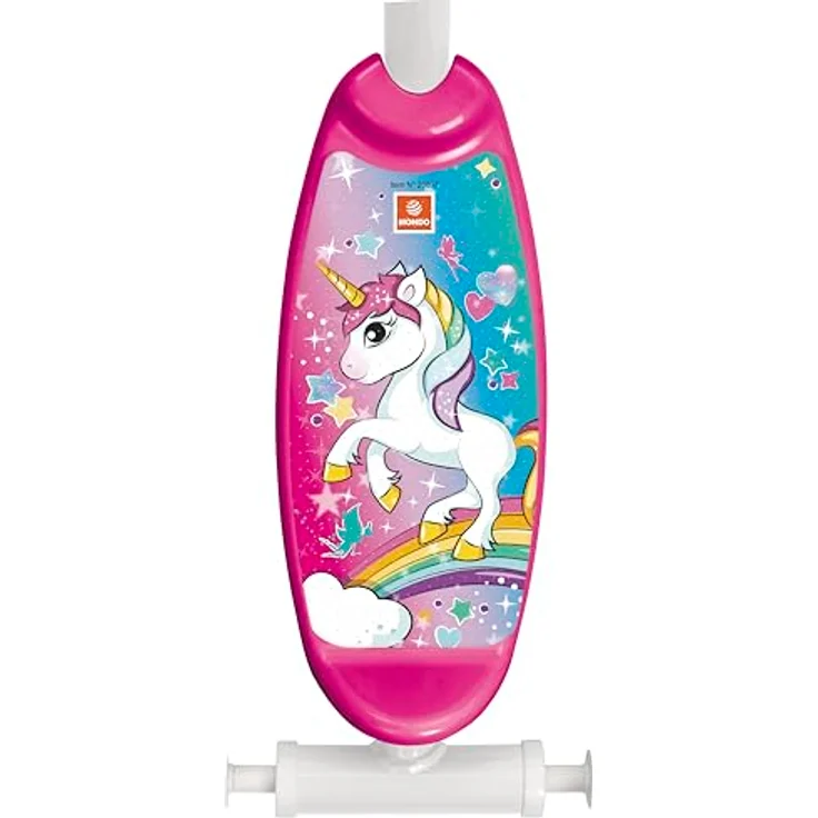 Mondo My First Stepje Eenhoorn, Kleinkindroller mit Einhorn-Aufdruck, weiss-rosa – Bild 7