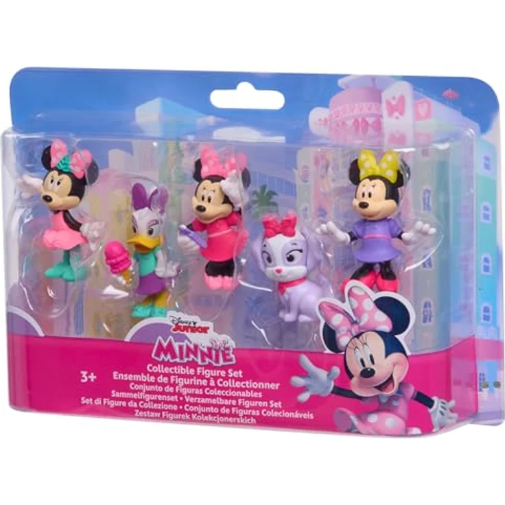 Just Play Disney Junior Minnie Mouse Sammelfiguren-Set, 5-teilig, bunte 6 cm Figuren, spielzeug für Kinder ab 3 Jahren – Bild 3