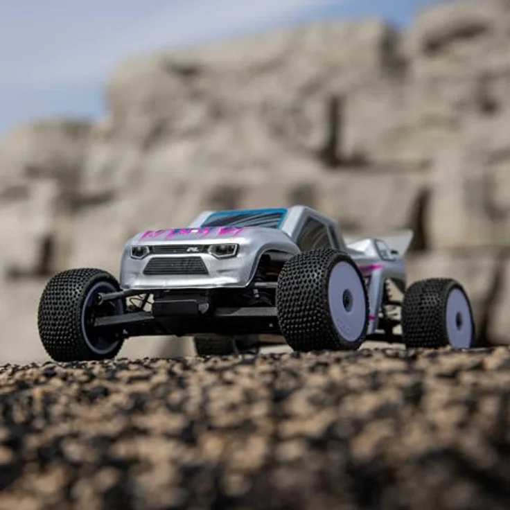 Losi Micro-T 2S 1/28, RTR Stadium Truck mit Aluminium-Chassis, über 20 km/h, 25 Minuten Fahrzeit – Bild 2