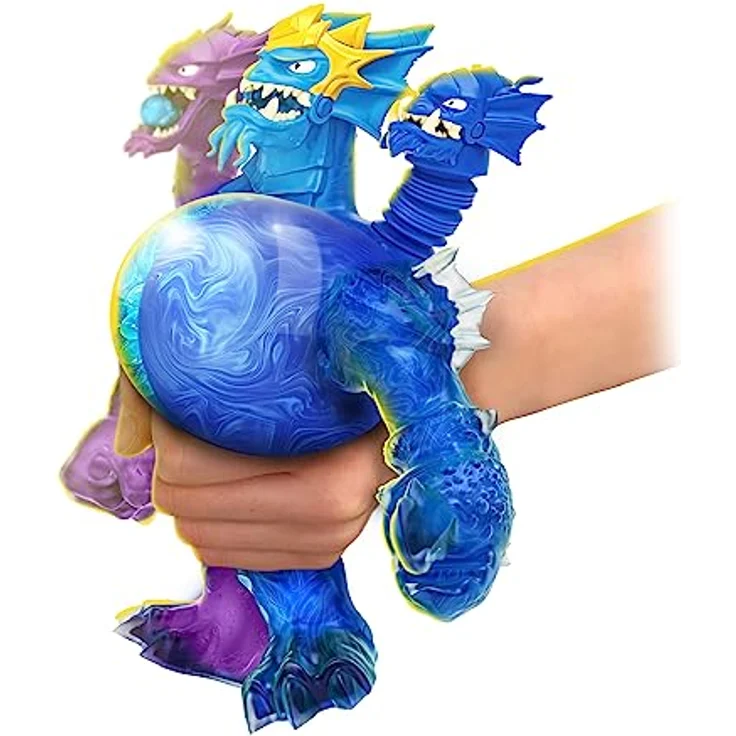 Heroes of Goo Jit Zu King Hydra-Figur, 3-in-1-Schleim-Power mit 3 Köpfen, Licht- & Soundeffekten, 80 cm dehnbar – Bild 5