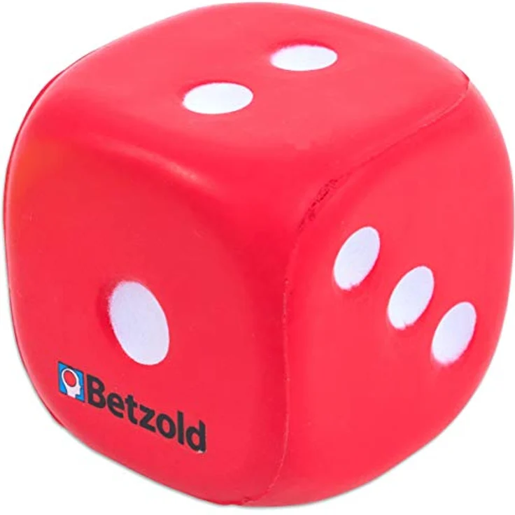 Betzold 35453 - Schaumstoff-Würfel 3 Augenwürfel rot blau gelb - Kinder Soft-Würfel – Bild 5