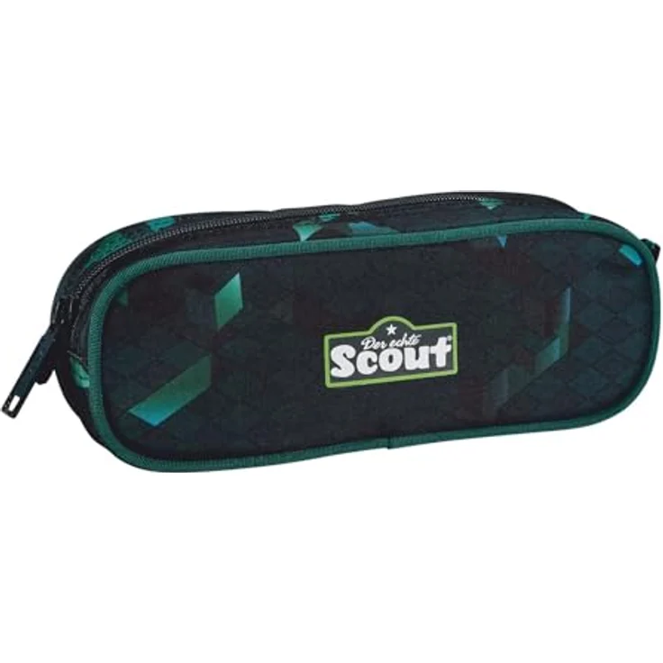 Scout Schulranzen Alpha DIN, 4-teiliges Set mit ergonomischem Tragegurtsystem, Grün-Schwarz, 20 Liter Volumen – Bild 9