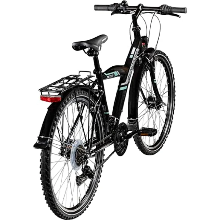 ZÜNDAPP M726 Mountainbike 26 Zoll Fahrrad 160-175 cm MTB Hardtail Jugendfahrrad 21 Gang Shimano (schwarz, 43 cm) – Bild 4