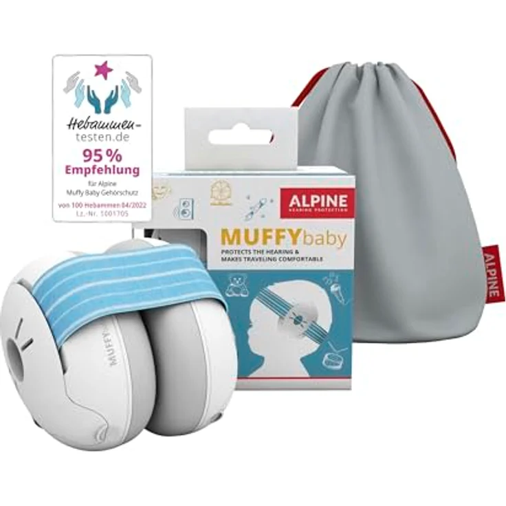 Alpine Baby Gehörschutz Muffy Blau – Bild 2