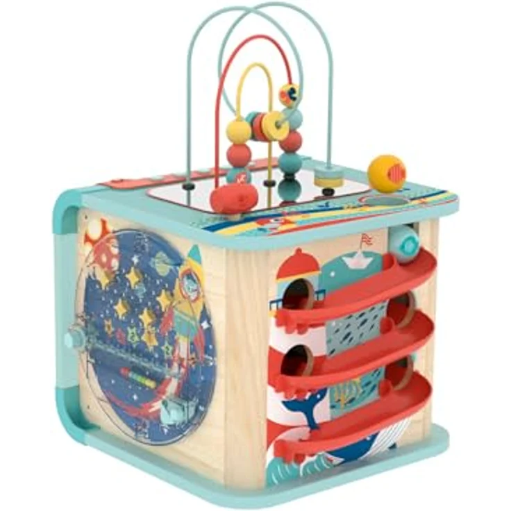 Hape Magischer Motorikwürfel, Motorikspielzeug mit Sound-Funktion, ab 12 Monaten – Bild 1