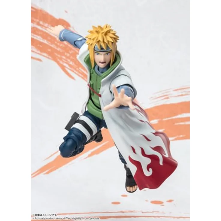 TAMASHII Nations BANDAI Spirits Naruto - Minato Namikaze - NARUTOP99 Edition S.H.Figuarts Actionfigur mit optionalen Ausdrucksteilen, Kunai und Rasengan – Bild 4